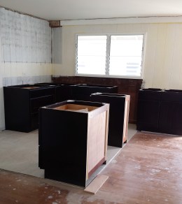 installing cabinets
